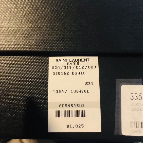 Saint Laurent Black/Silver Boots - size 38 - Picture 5 of 6